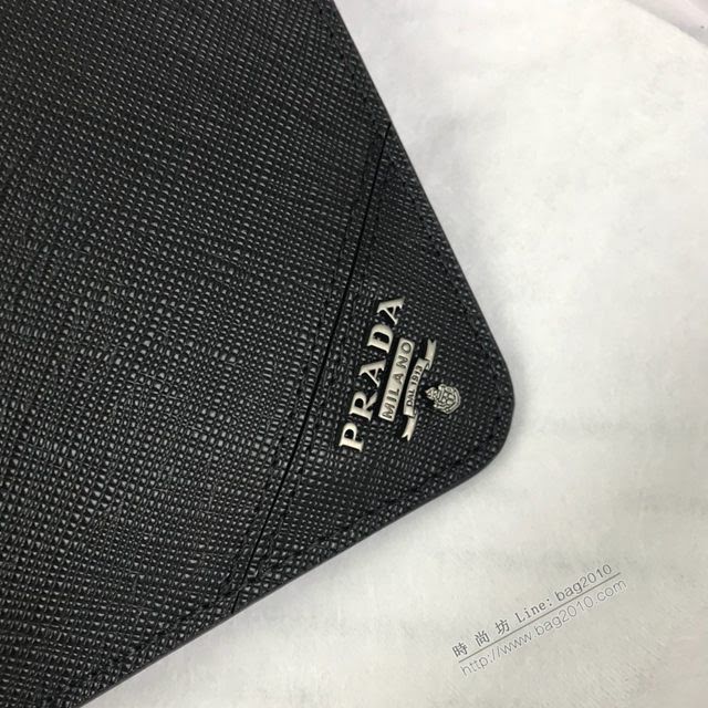 prada手包 普拉達十字紋牛皮手拿包 2NG005 PRADA經典熱賣男士手包  pyd2256